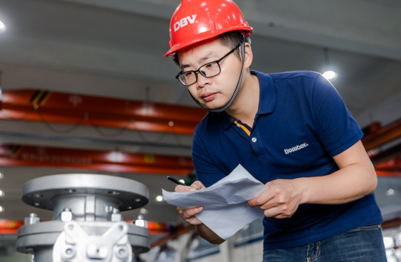 Technical engineer carrying out investigation of product
