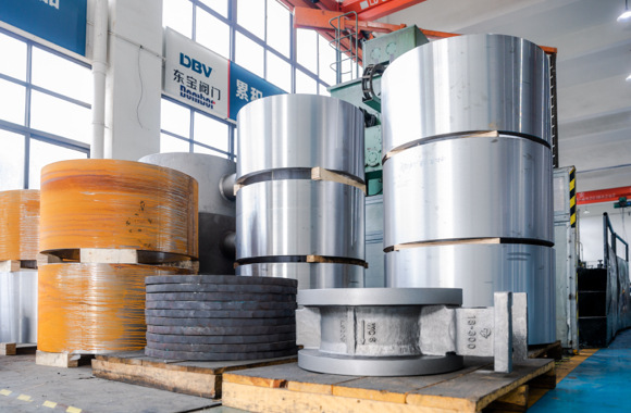 piles of raw materials