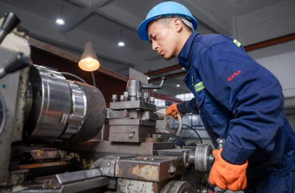 technician carrying out investigation on machines