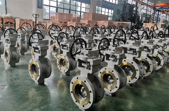 a batch of  butterfly valves